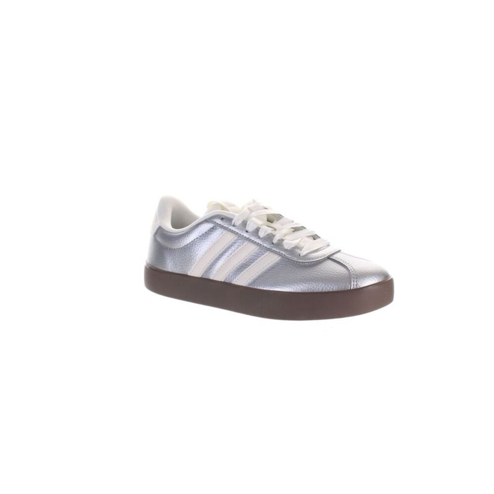 Adidas Womens Vl Court 3.0 Silver Fashion Sneaker Size 6 Medium (B, M) - Picture 5 of 15